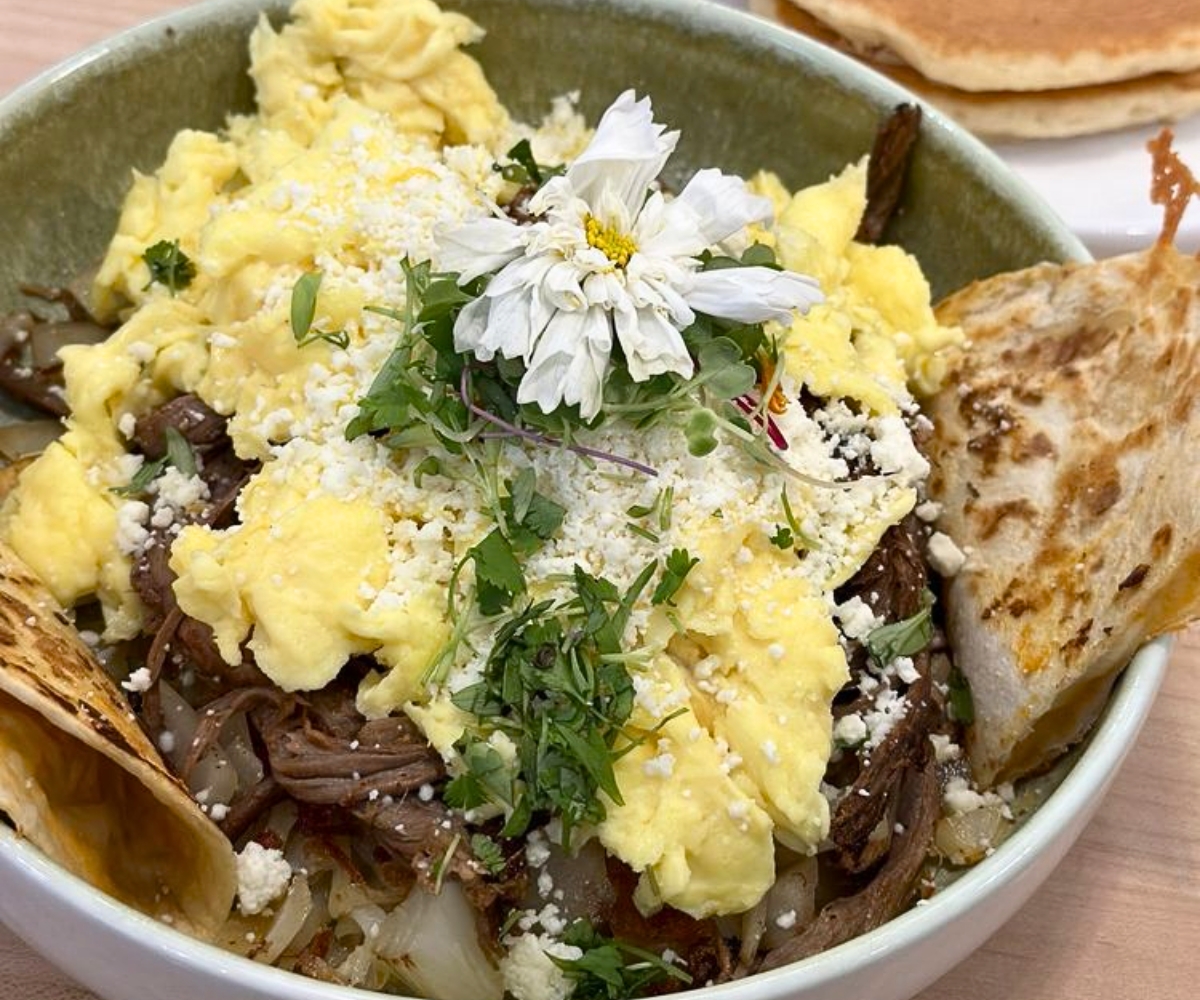 Birria Bowl at Egg Posh in Frisco, TX