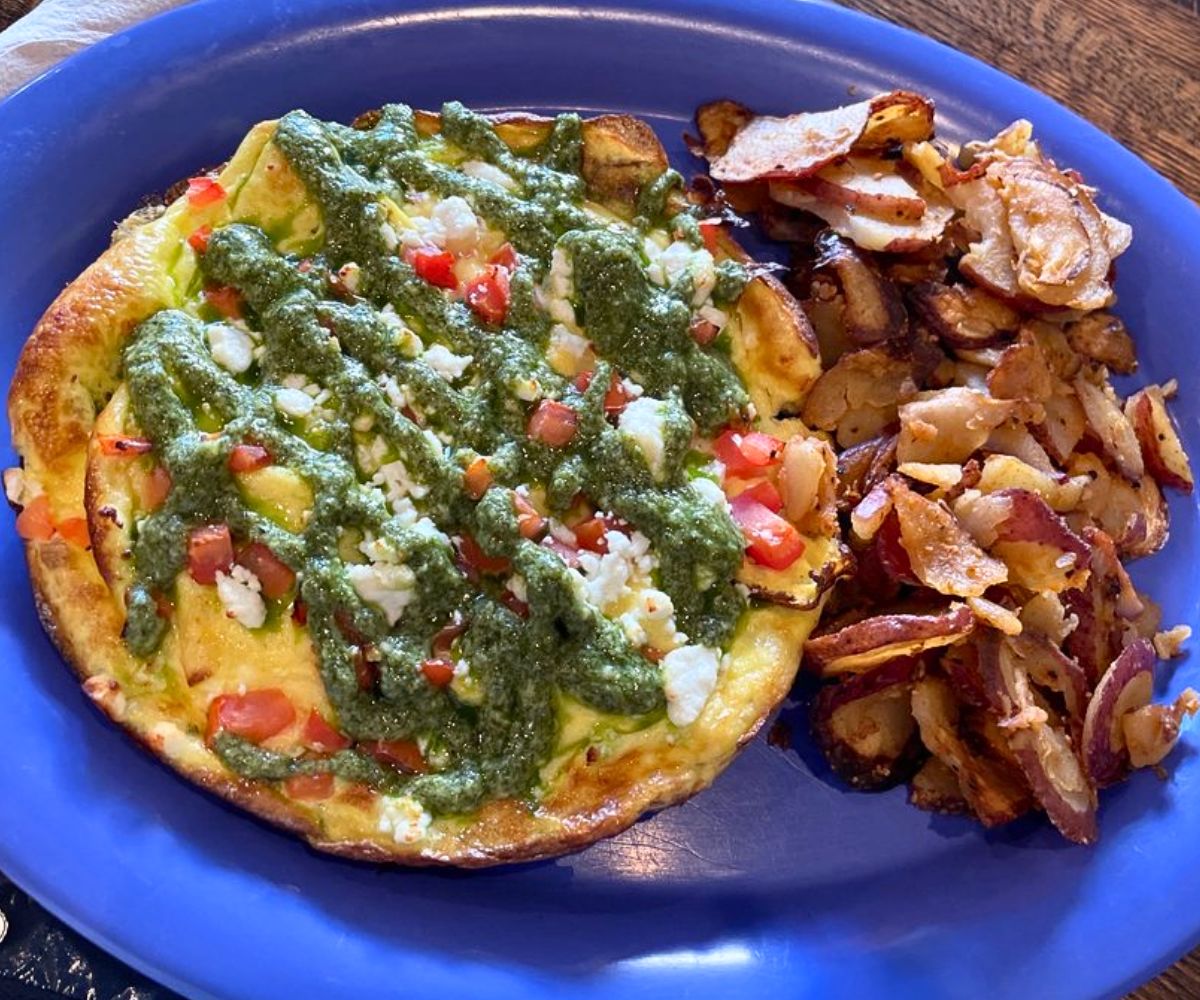 Pesto Frittata at The Chef in Manhattan, KS