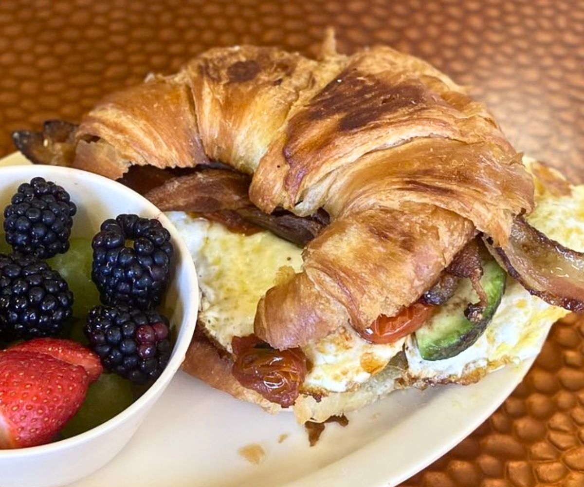 The Ultimate Breakfast Sandwich at R & R Breakfast Spot in Moreno Valley, CA