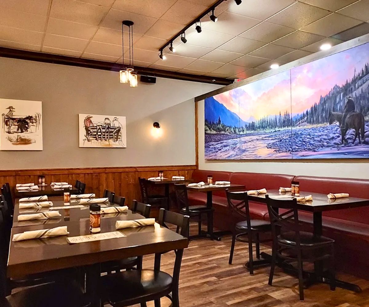 interior of Cody Steakhouse in Cody, Wyoming