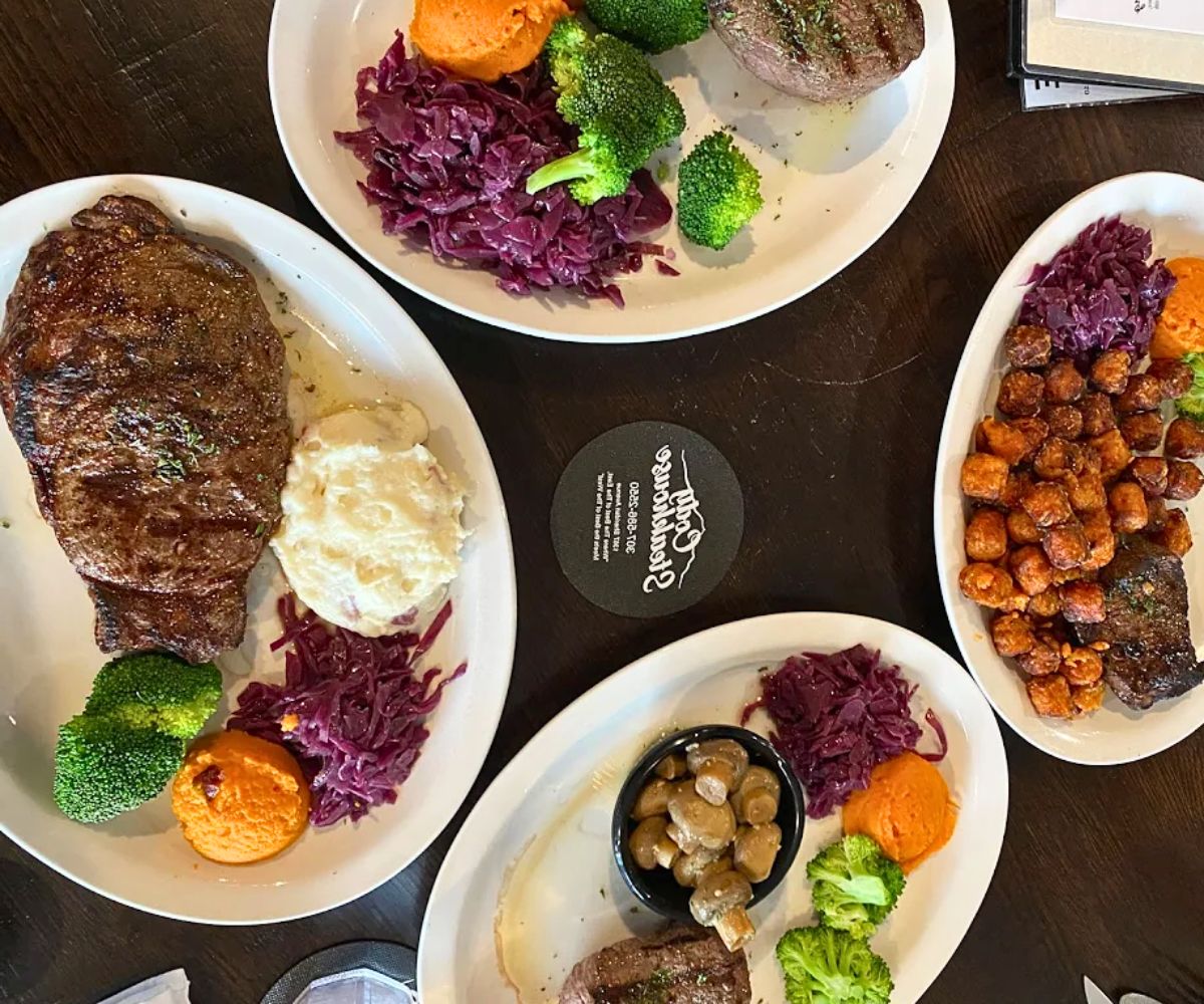 dishes at Cody Steakhouse in Cody, Wyoming
