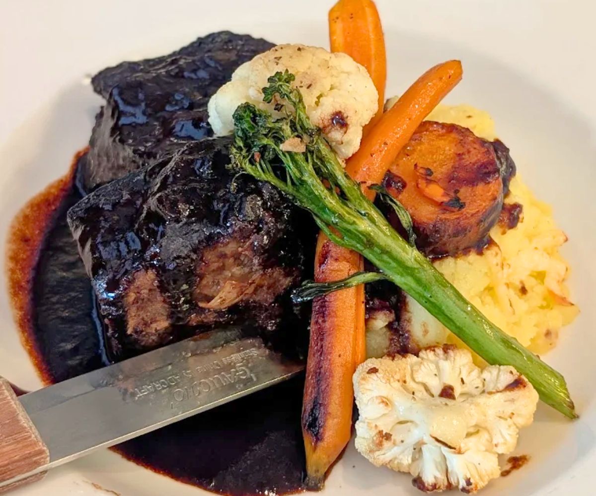 Braised Short Ribs at The Stage Restaurant & Cafe in Keene, NH