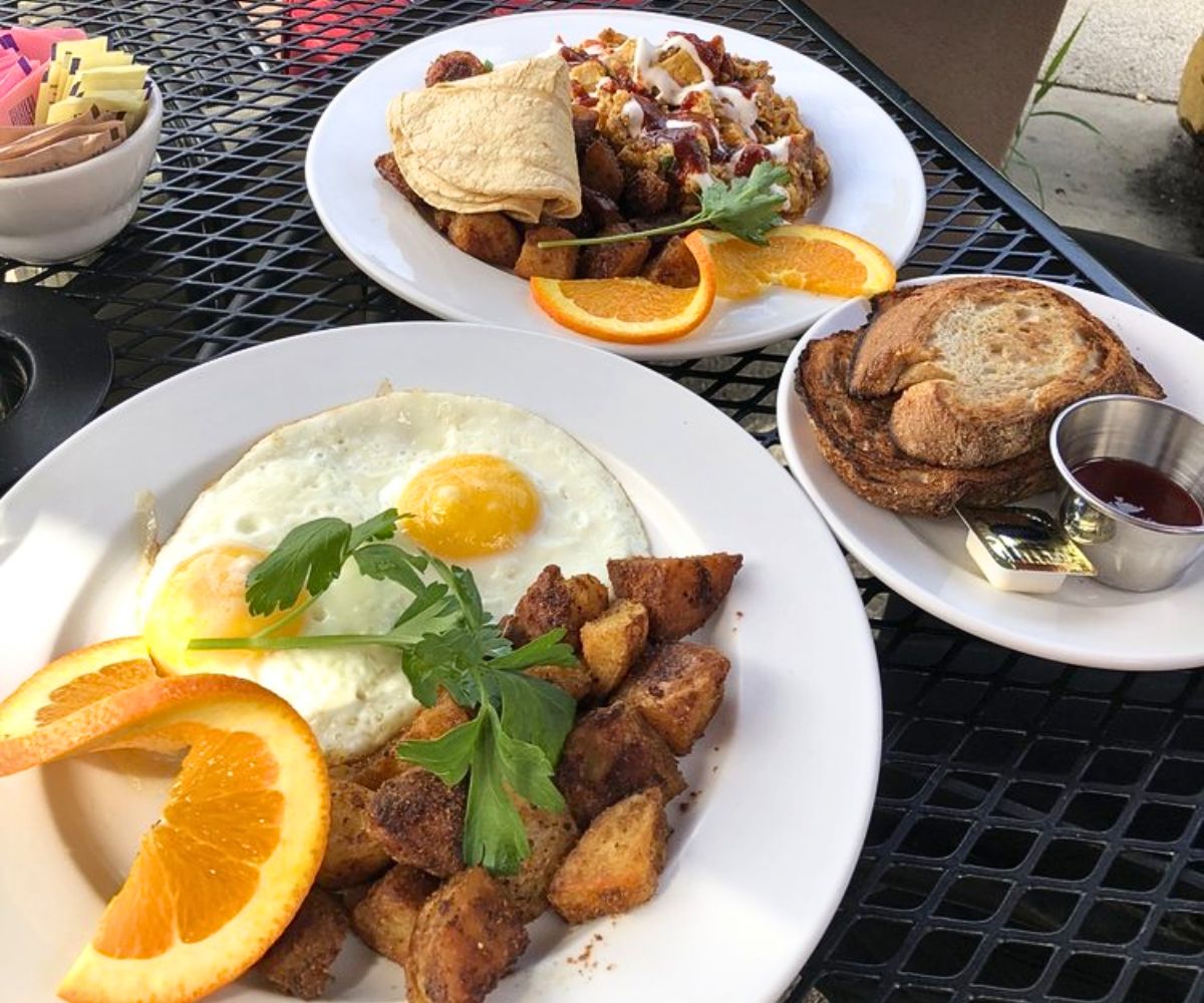 breakfast spread at Alexander's Breakfast and Lunch in Skokie, IL