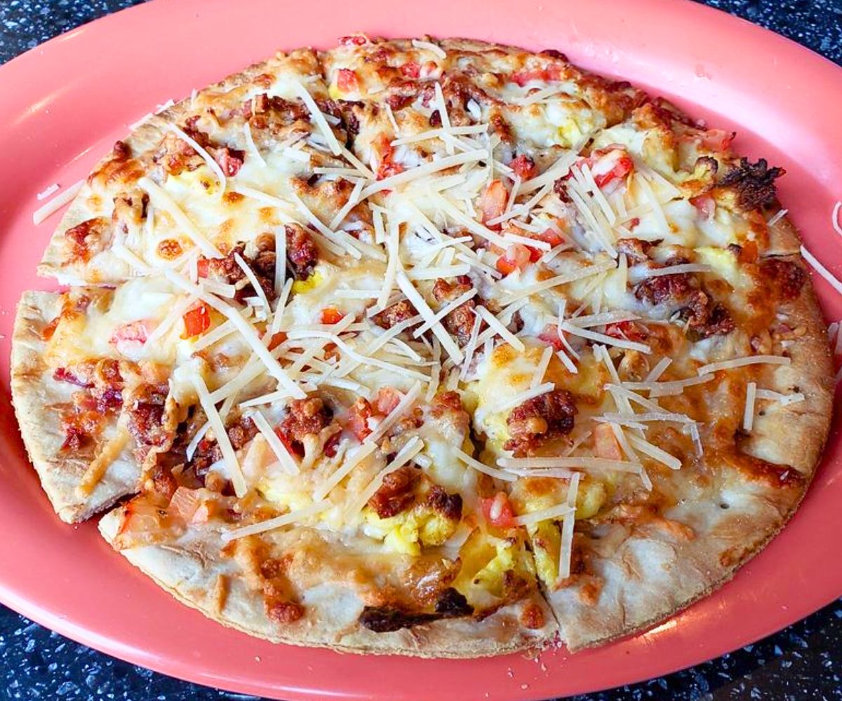 Breakfast Pizza at The Chef in Manhattan, KS
