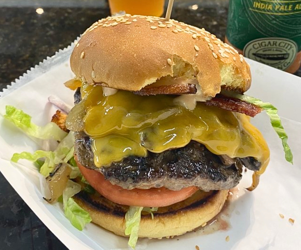 The Cowboy at Charm City Burgers Company in Deerfield Beach, Florida