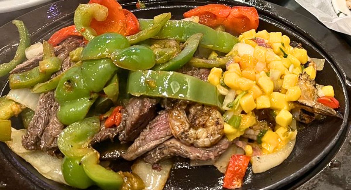 Charcoal Grilled Fajitas at The Iron Horse Grill in Jackson, Mississippi