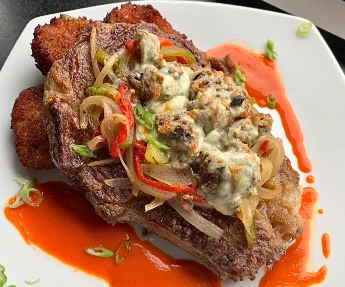 Cast-iron ribeye special at Cornerstone Pub & Kitchen in Barre, VT