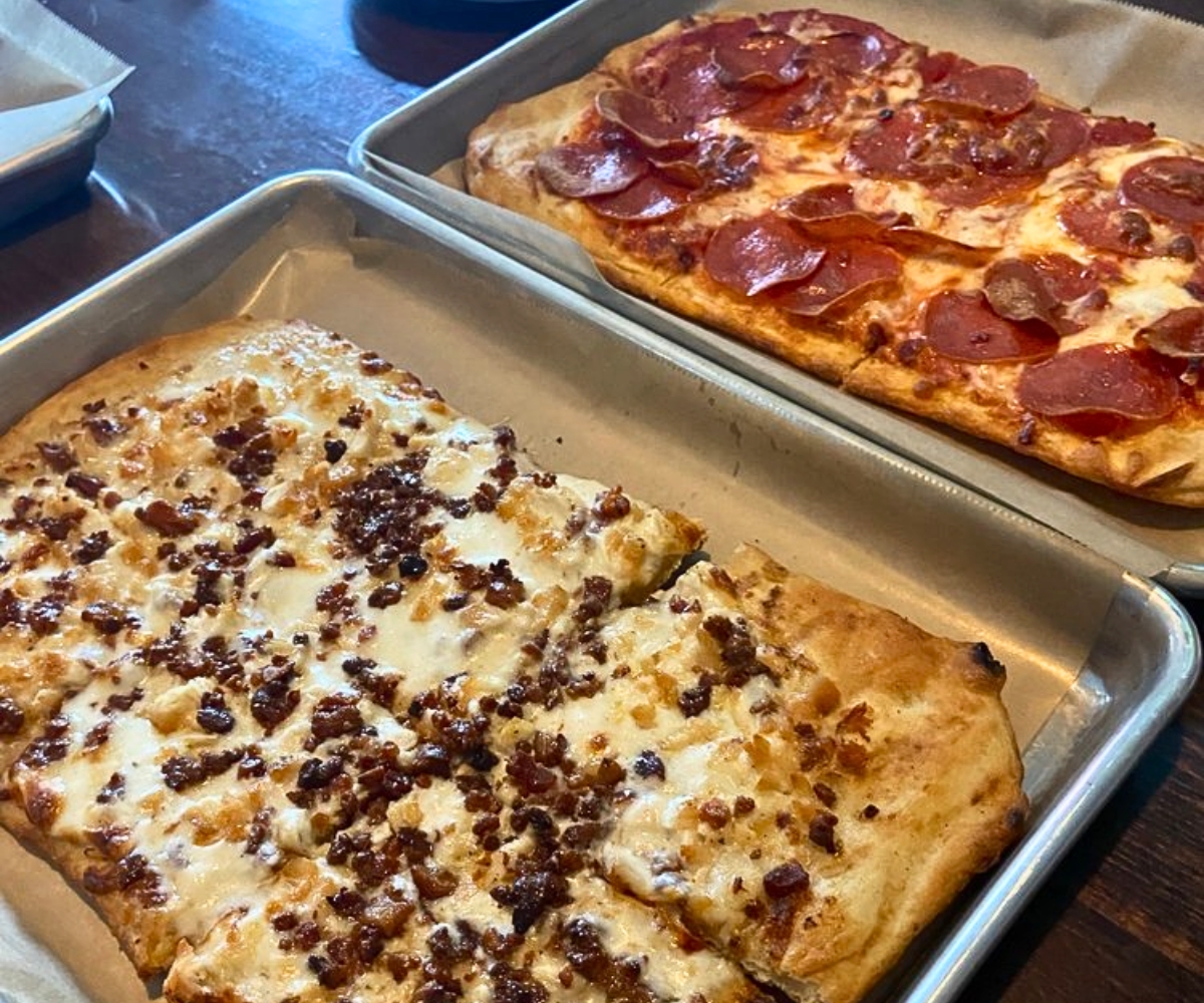 pizzas at The District in Providence, RI
