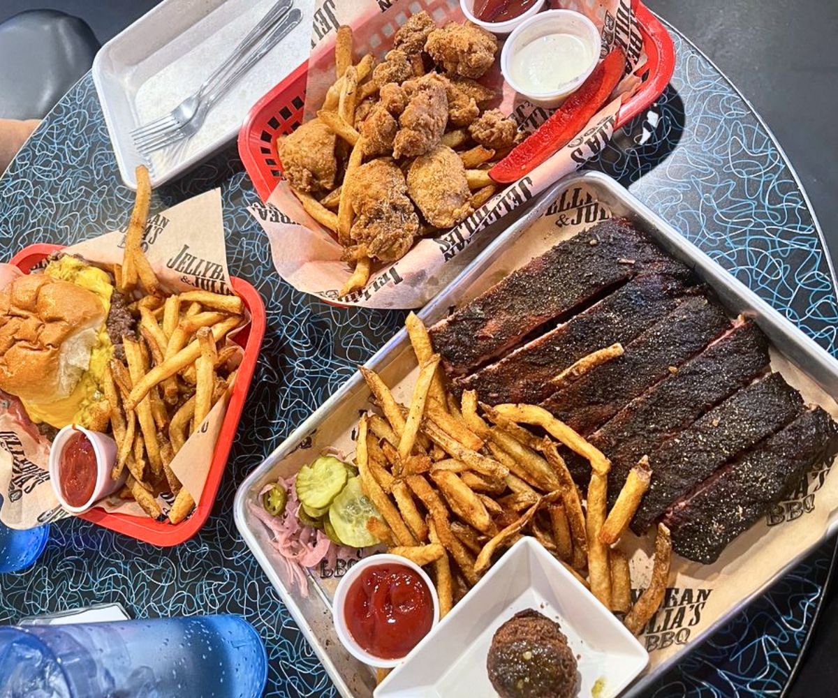 dishes at Jellybean and Julia's in Coon Rapids, Minnesota