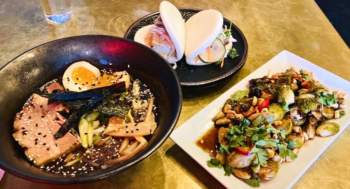 dishes at State Lunch in Augusta, Maine