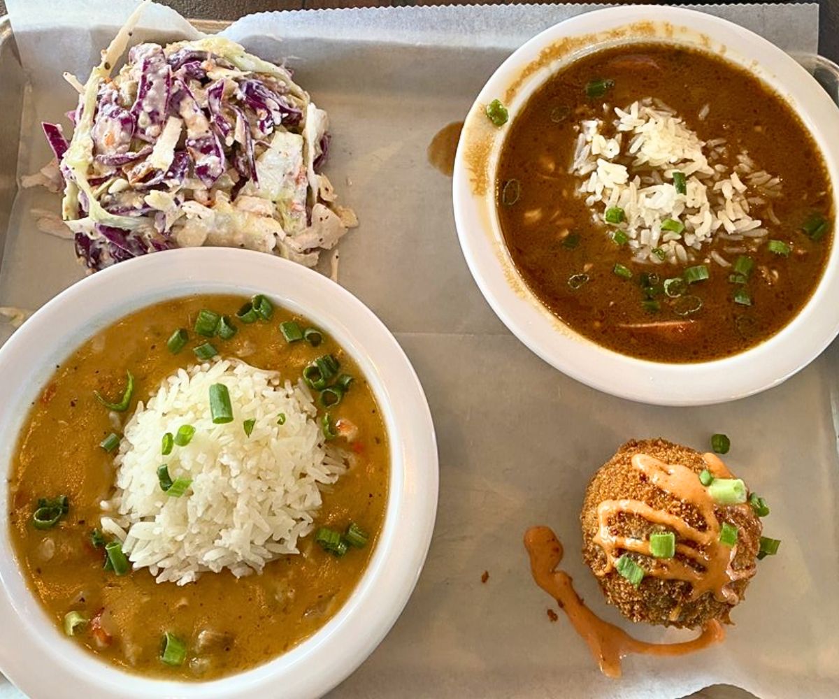 Mardi Gras Platter at Linney Breaux's Cajun Eatery in Tahlequah, OK