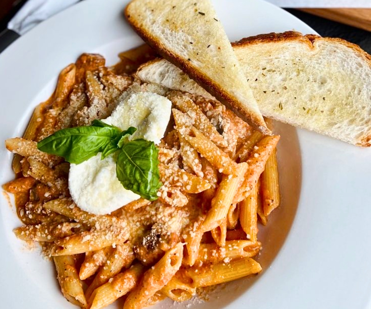 Penne Melanzane & Burrata at Daniela in Buffalo, New York