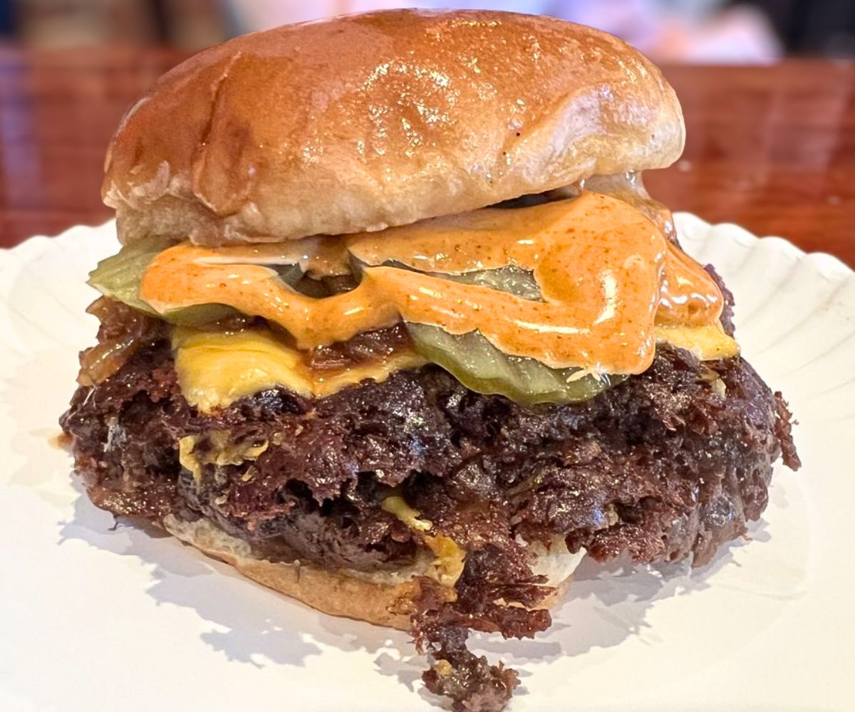 Double Gusto at GUSTOS burgers N stuff in Fort Worth, Texas
