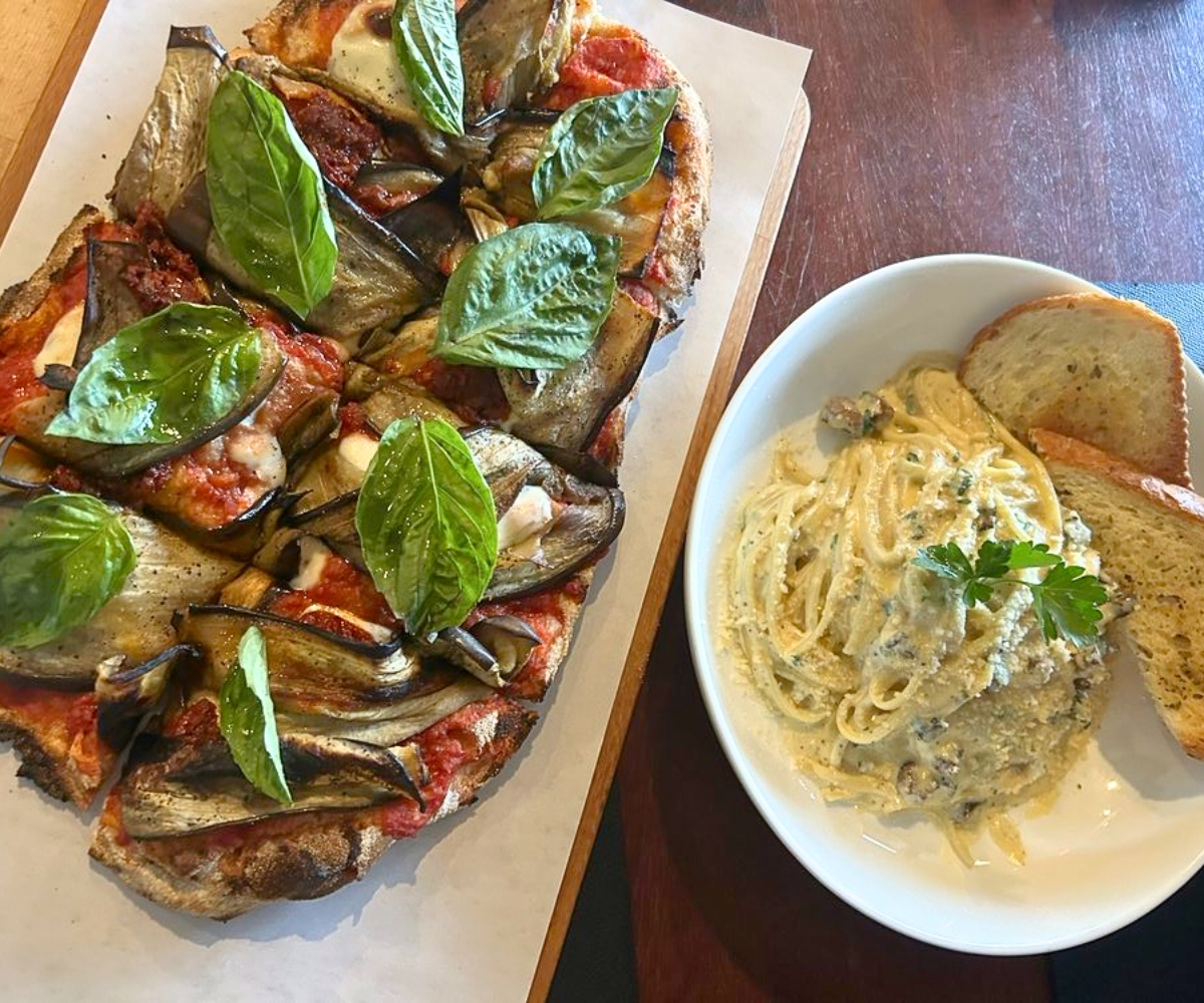 pinsa and pasta at Daniela in Buffalo, NY