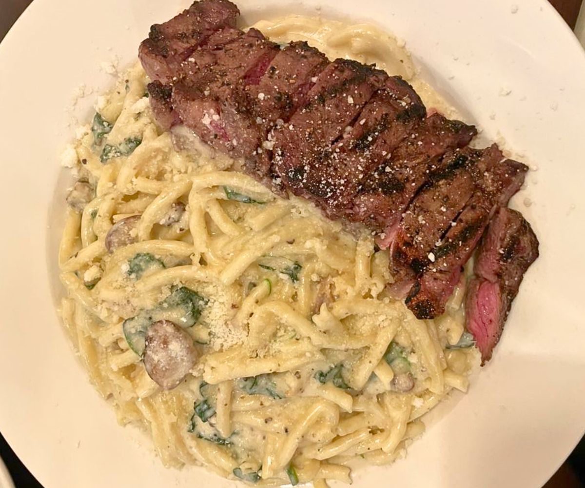 Truffle Bucatini at Taino Smokehouse Prime in Meriden, CT