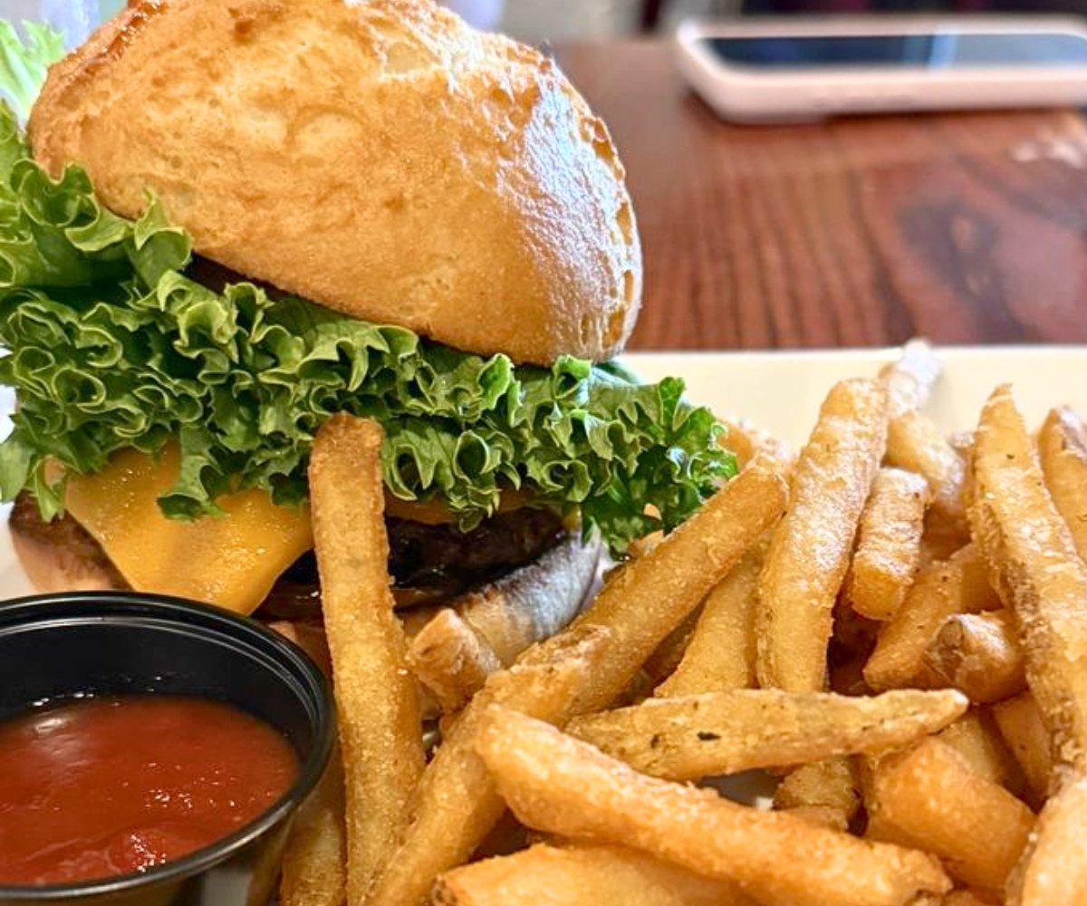 BYO Burger at at Charbar in Hilton Head Island, South Carolina