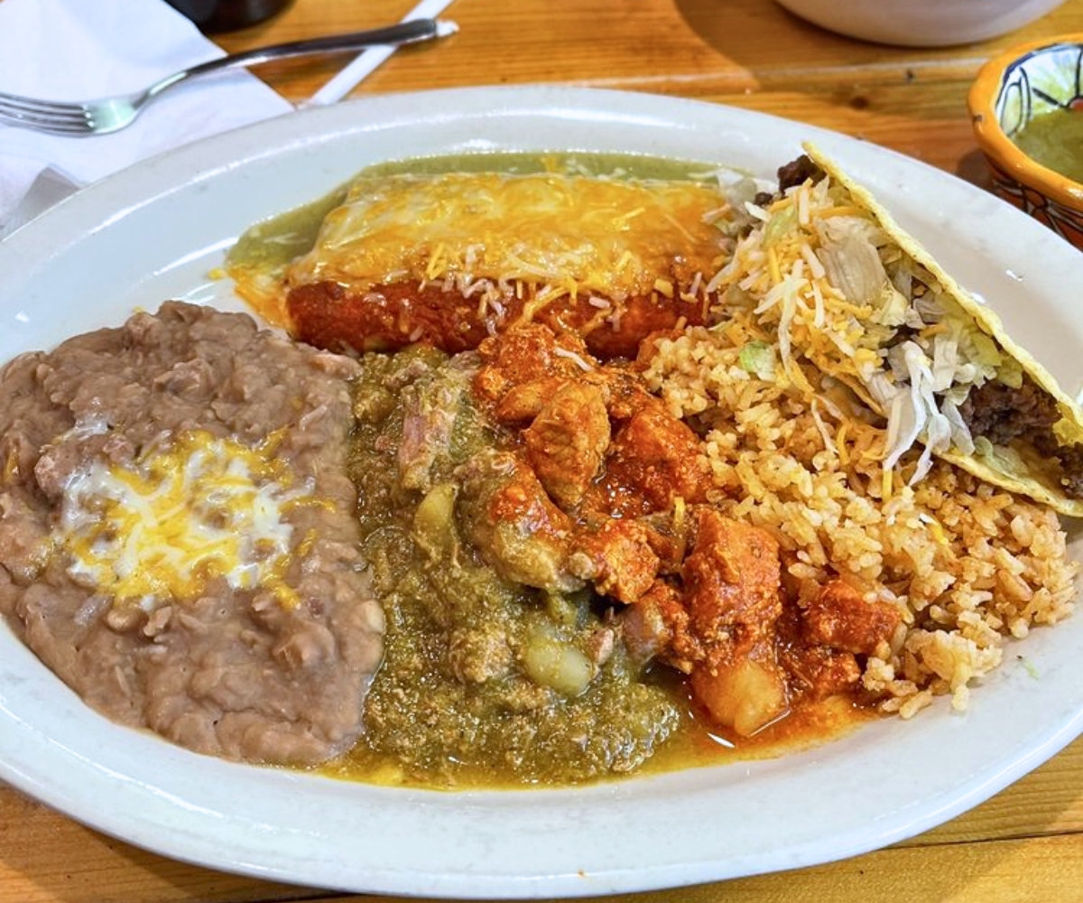 Combination Plate at El Jacalito in Las Cruces, NM
