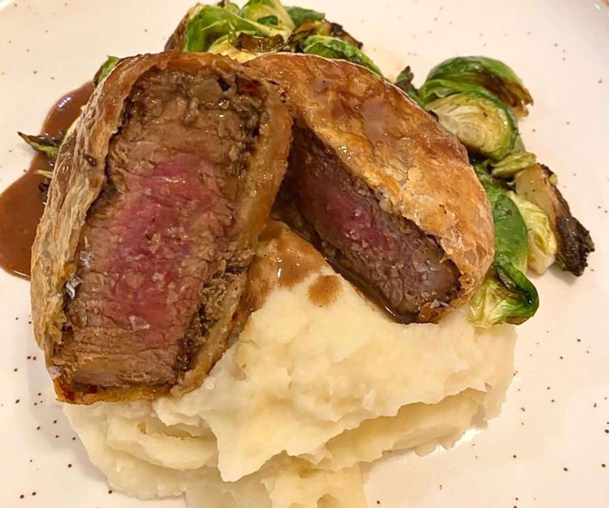Beef Wellington at Taino Smokehouse Prime in Meriden, CT