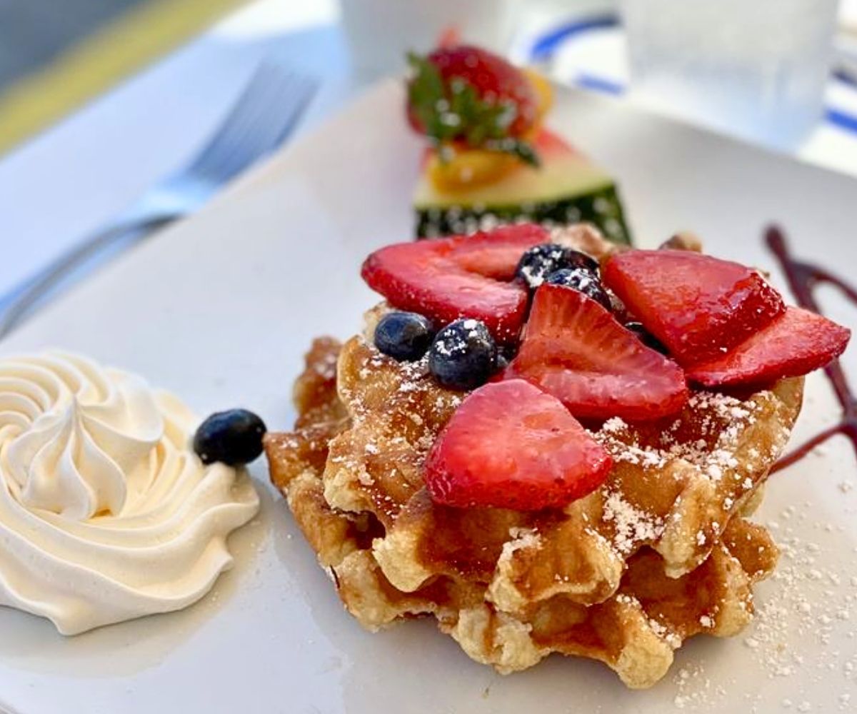 Wacky Waffles at Belle's in Newport, RI