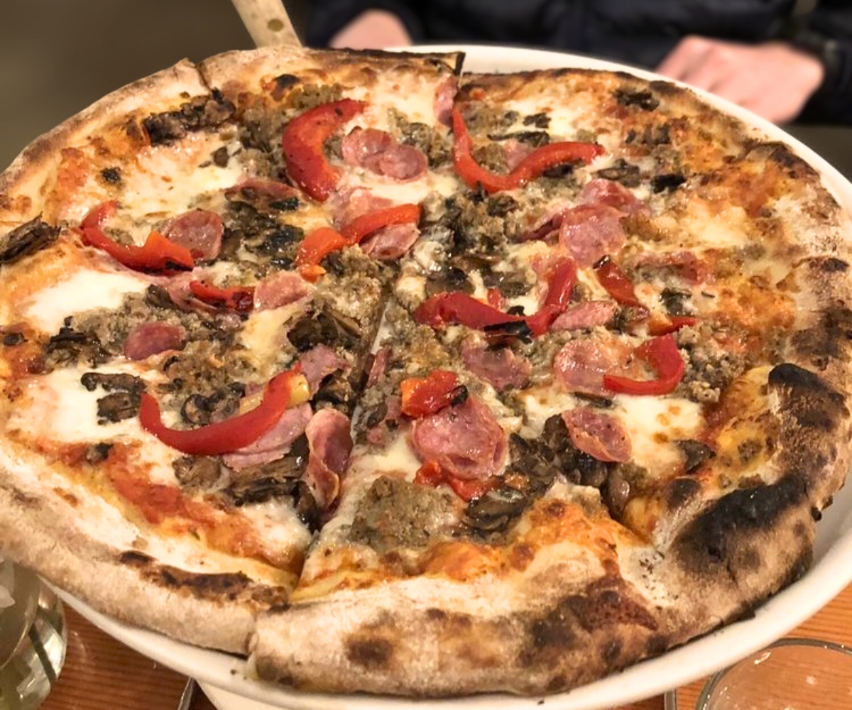Classico Pizza at Hearth Artisan Pizza in Anchorage, Alaska