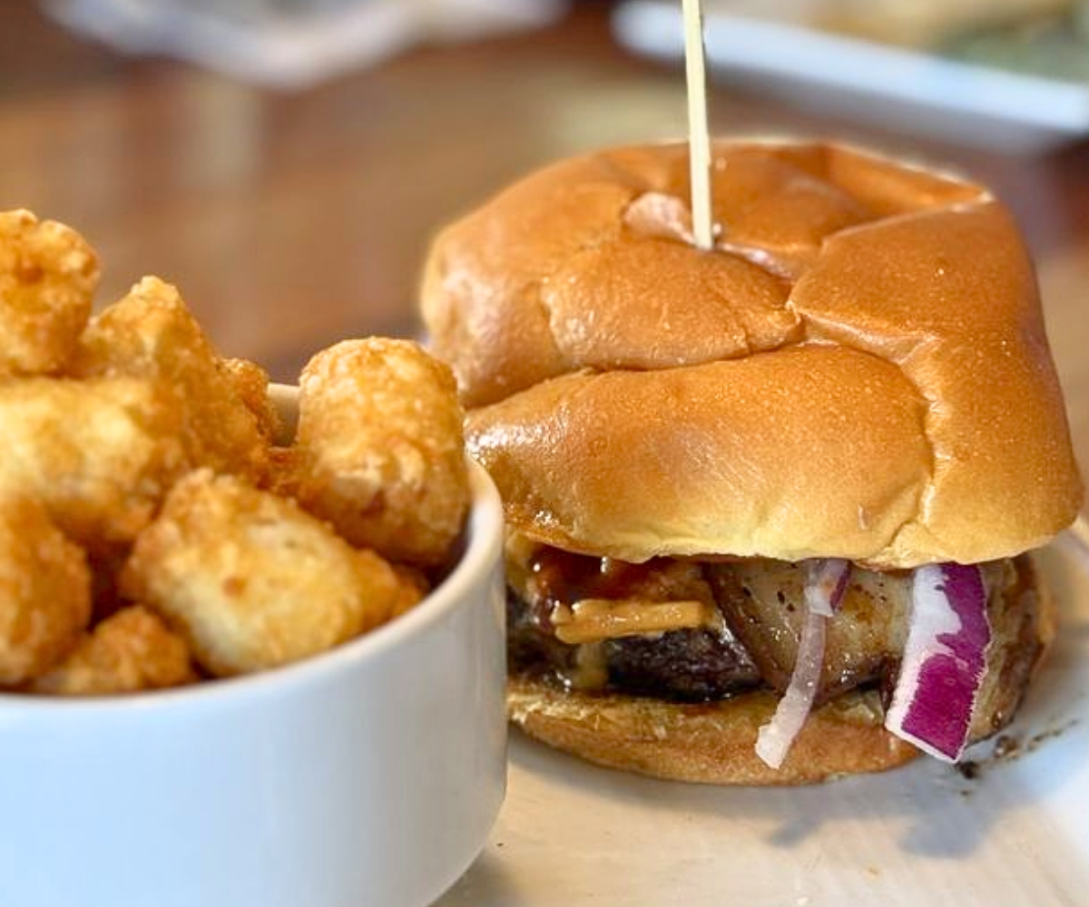 Dirty South Burger at Charbar in Hilton Head Island, South Carolina