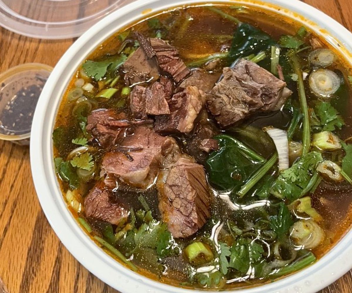 Taiwanese Beef Noodle Soup at KungFu Bros Dumplings & Noodles in Westland, Michigan