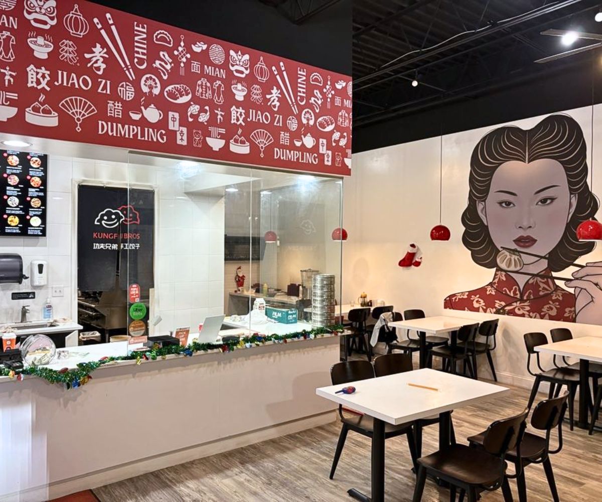 interior of KungFu Bros Dumplings & Noodles in Westland, MI