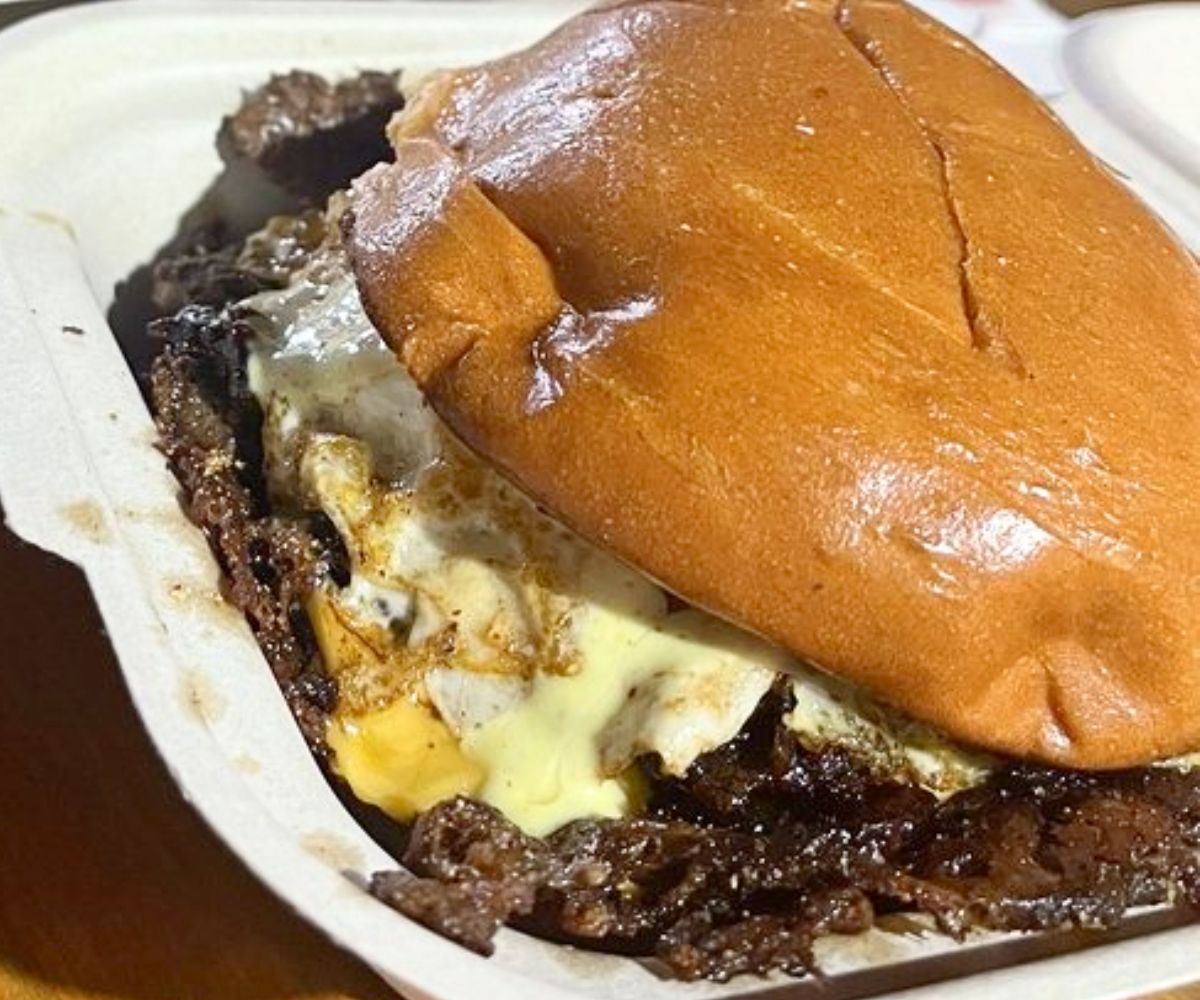 The Bourbon Bacon Burger at Bog's Brisket Burgers in Fontana, California