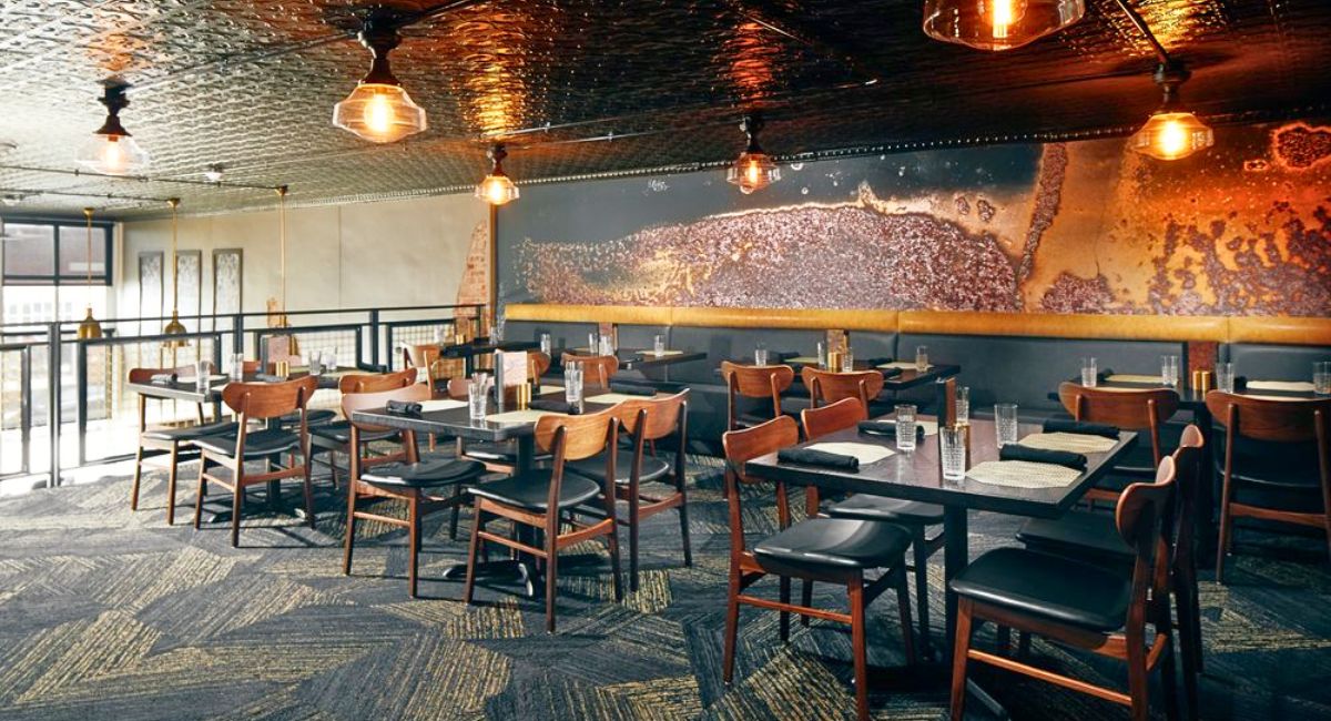 interior of Grindstone Public House in Noblesville, Indiana