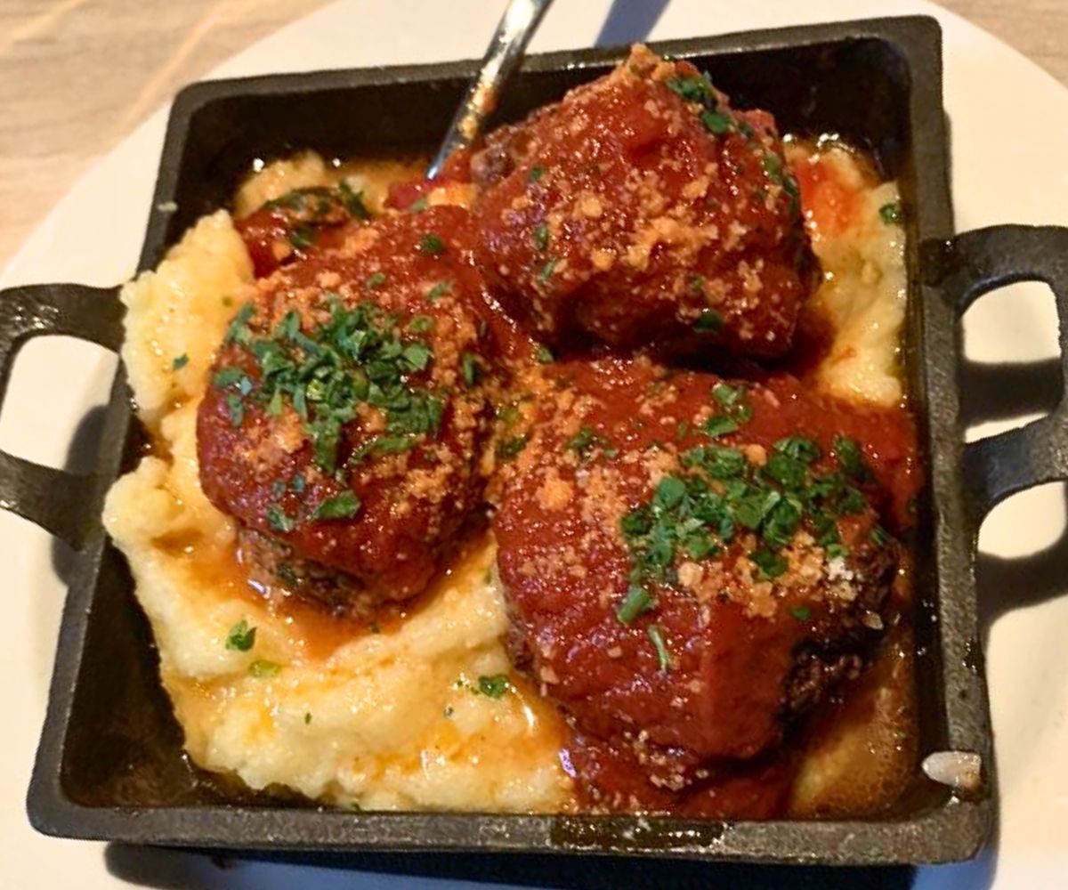 Braised Veal Meatballs at Mezzo in Dublin, Ohio