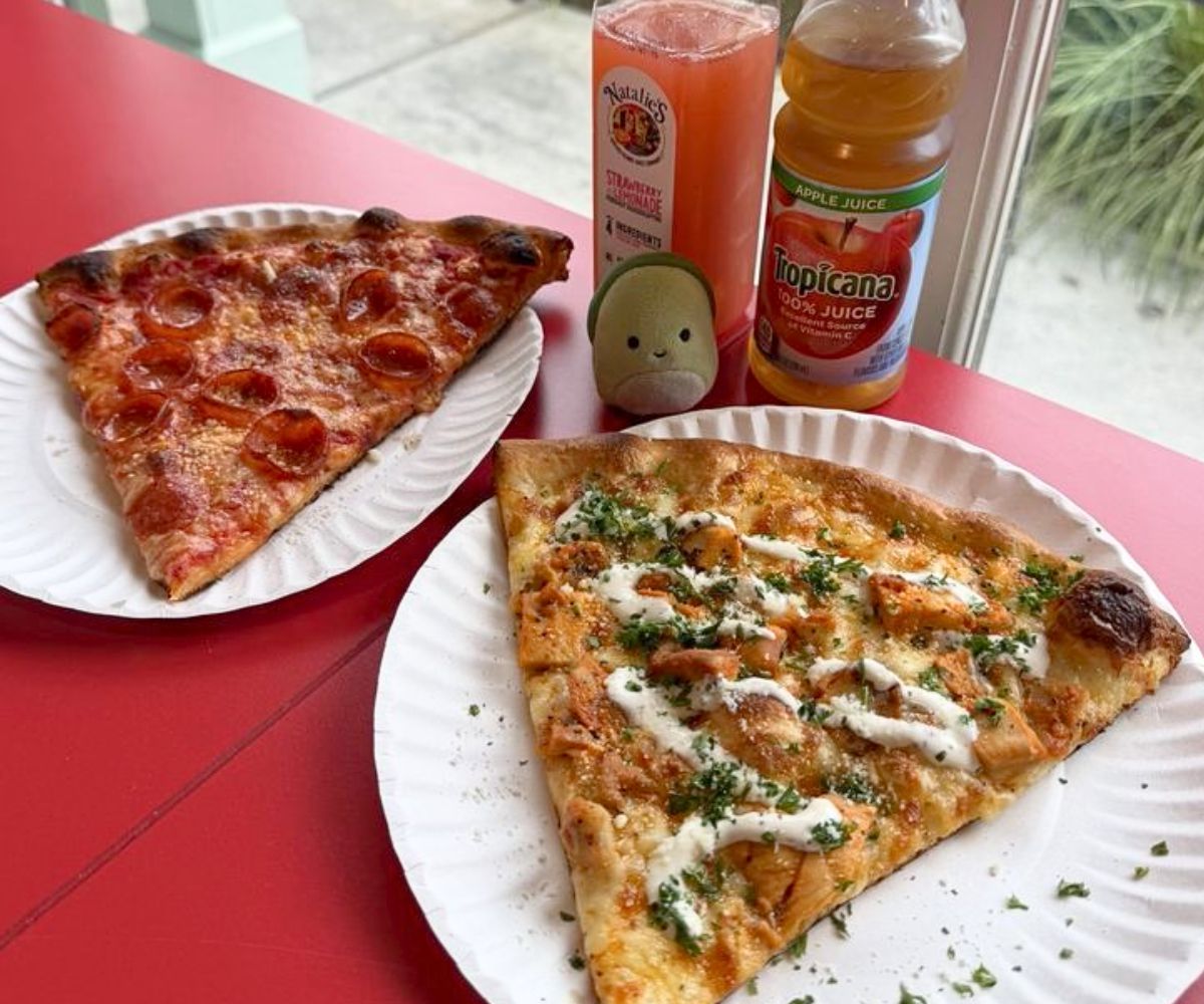 Pizzas at Zee's Pizzeria in New Orleans, Louisiana