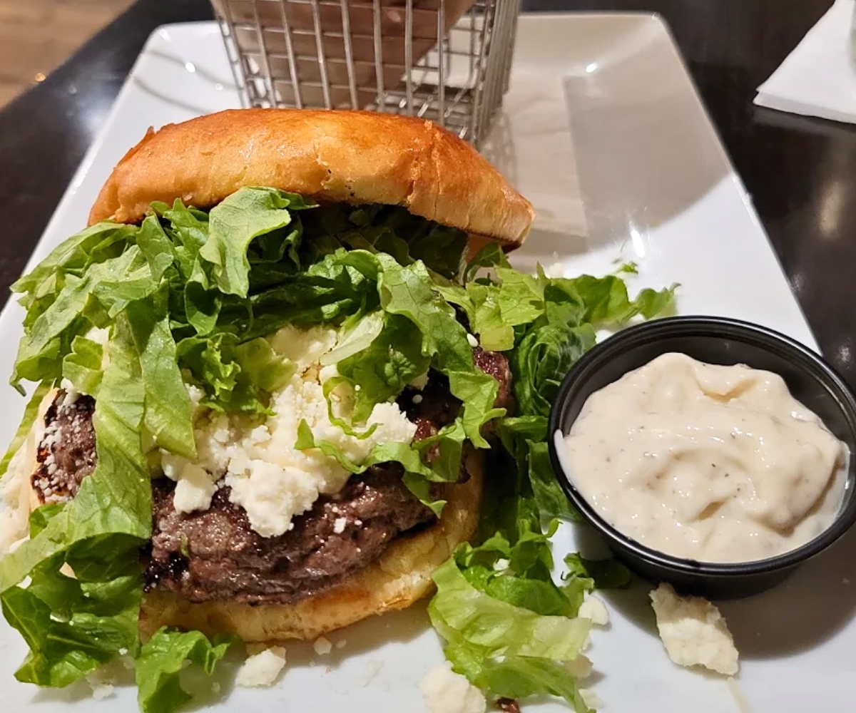 Yard Burger at Stockyard Burgers and Bones in Marietta, Gerogia
