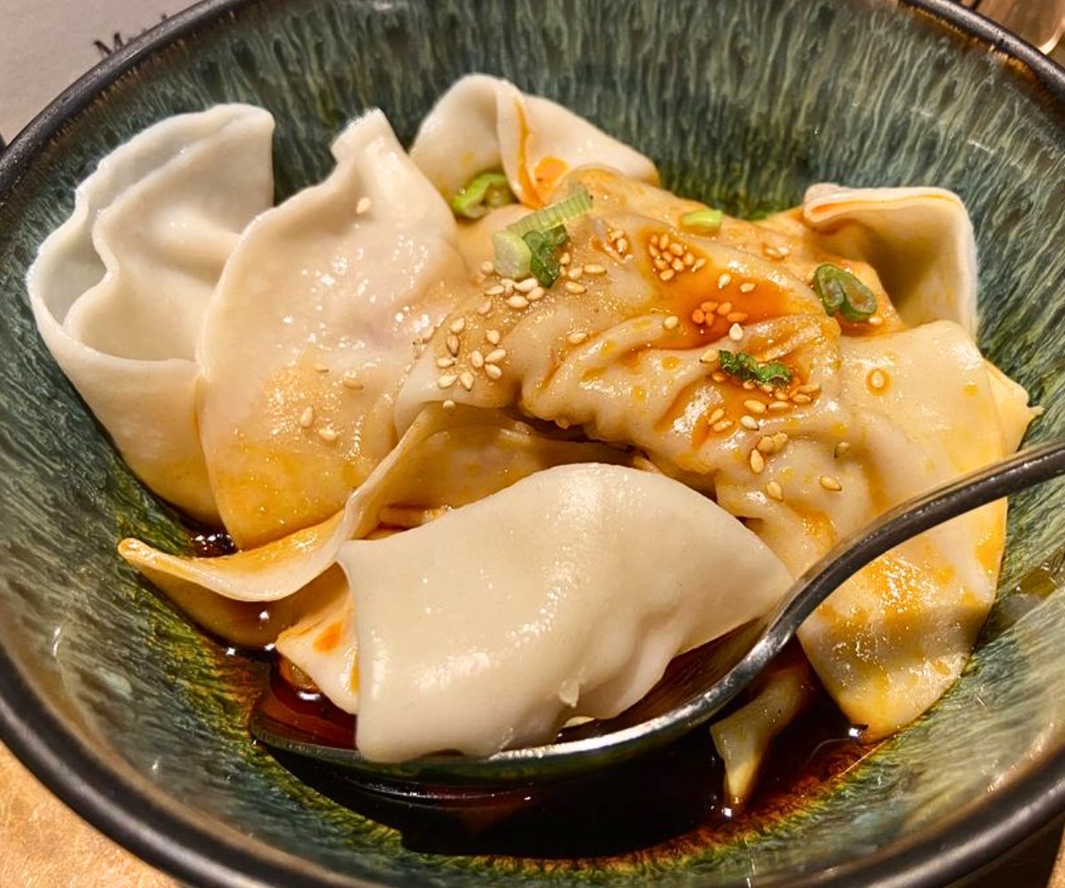 Dumplings in Chili Oil at Dan Dan in Philadelphia, PA