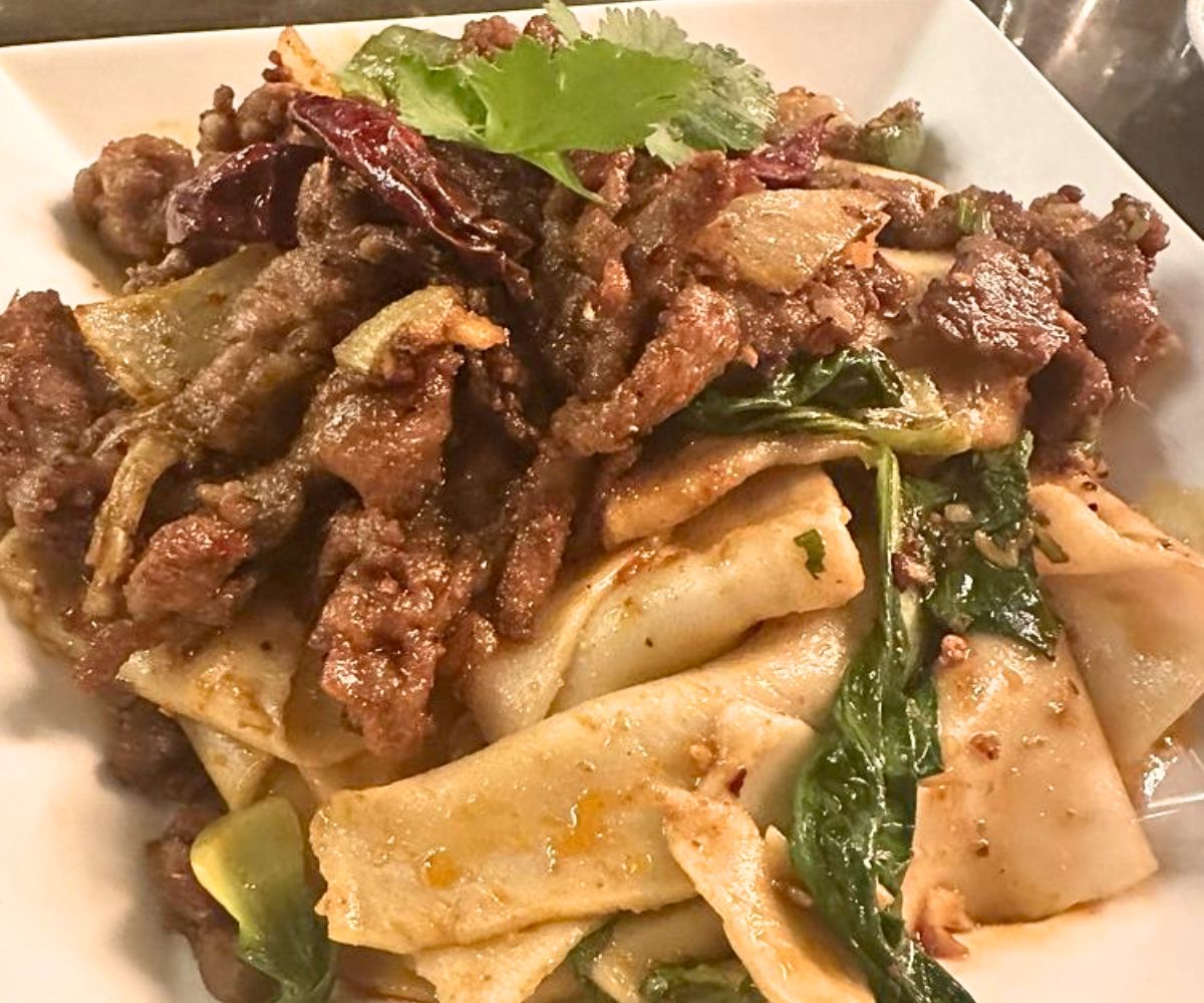 Cumin Lamb Hand-Ripped Noodles at Dan Dan in Philadelphia, PA