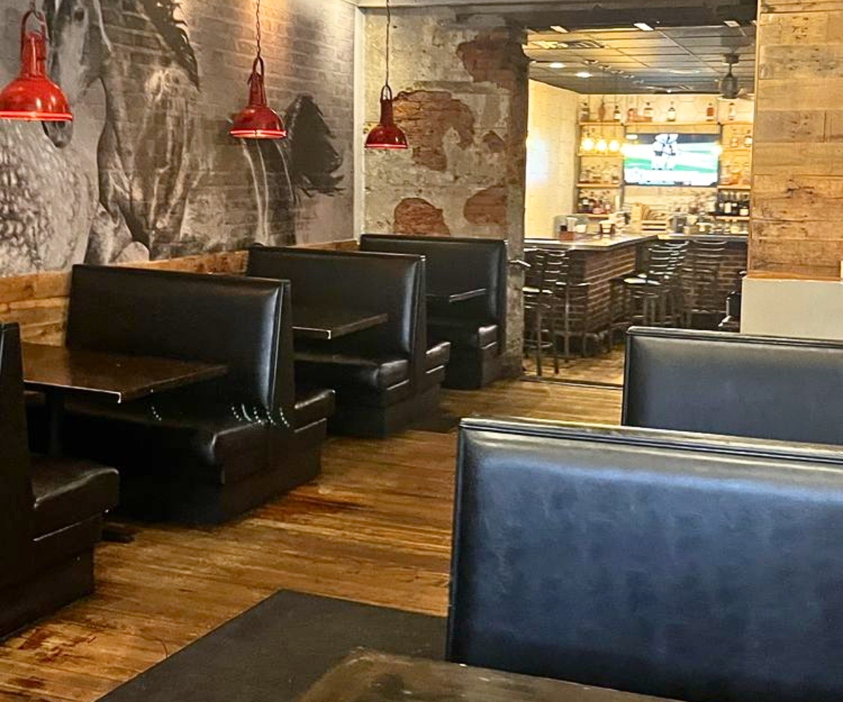 interior of Stockyard Burgers and Bones in Marietta, GA