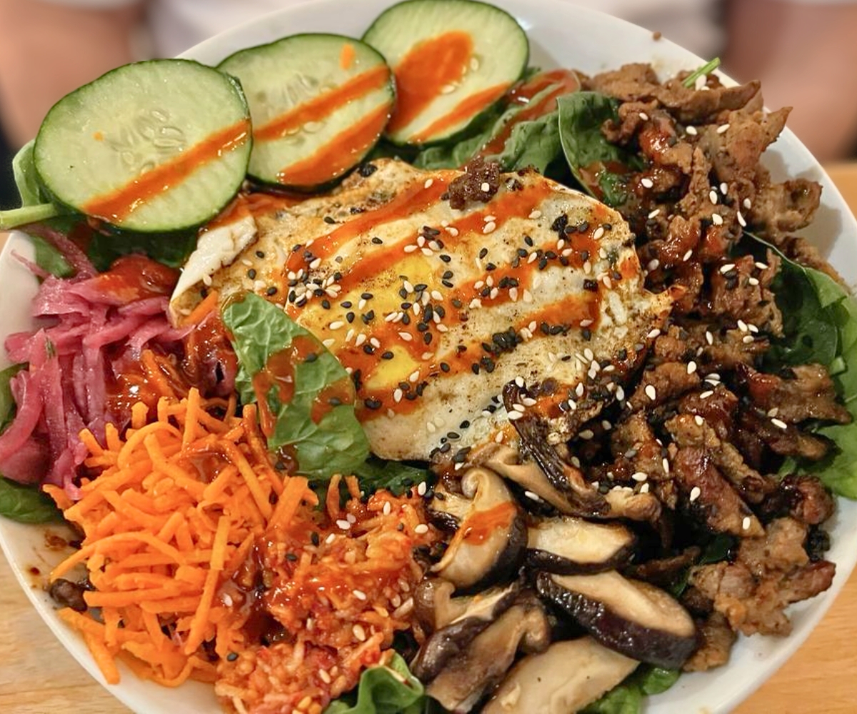 Korean Bibimbap Bowl at Scratch Kitchen & Taproom in Apex, NC