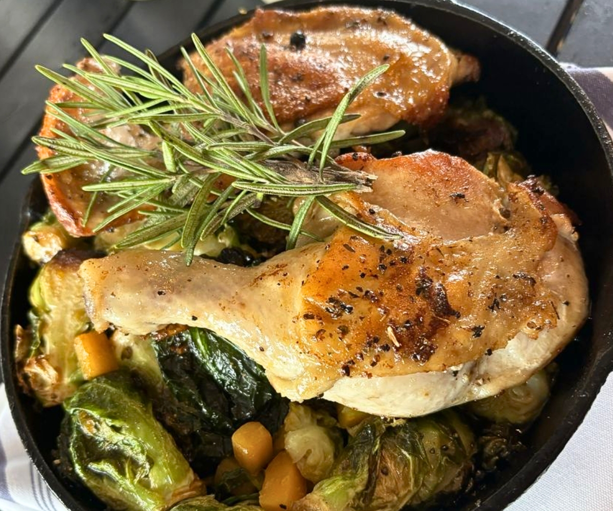 Cast-Iron Chicken at Scratch Kitchen & Taproom in Apex, NC