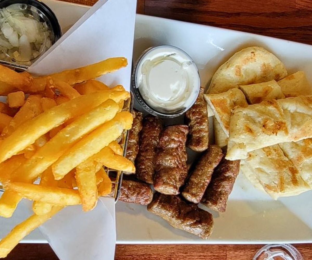 Cevapi at Tito's Lounge in Urbandale, Iowa