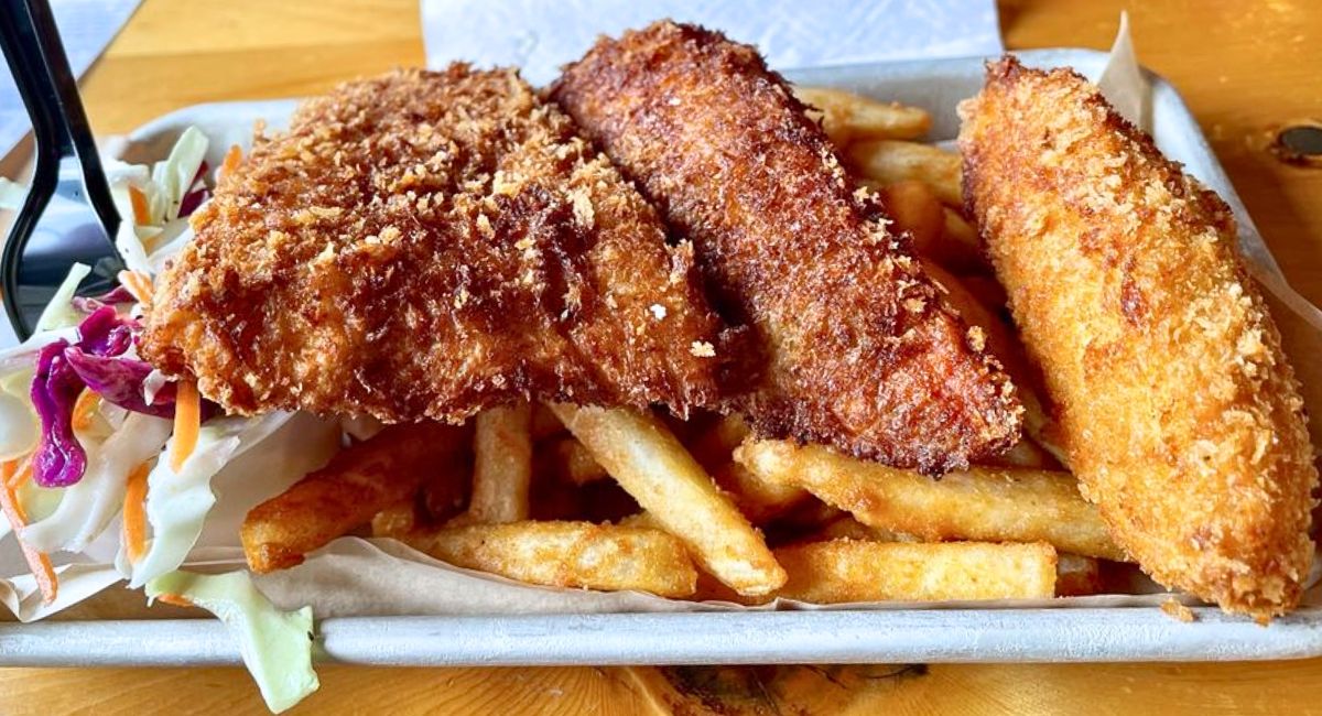 AK Sampler Fish & Chips at Alaska Fish House in Ketchikan, Alaska