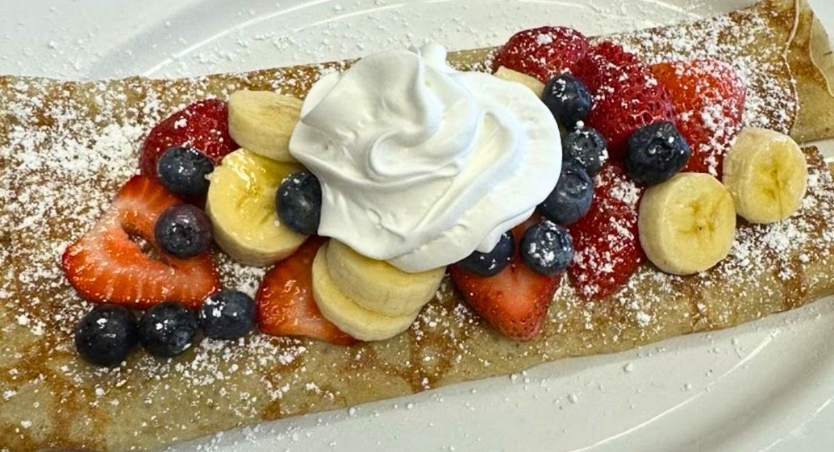 Fresh Fruit Crepes at Bacon Breakfast Cafe in Marysville, WA
