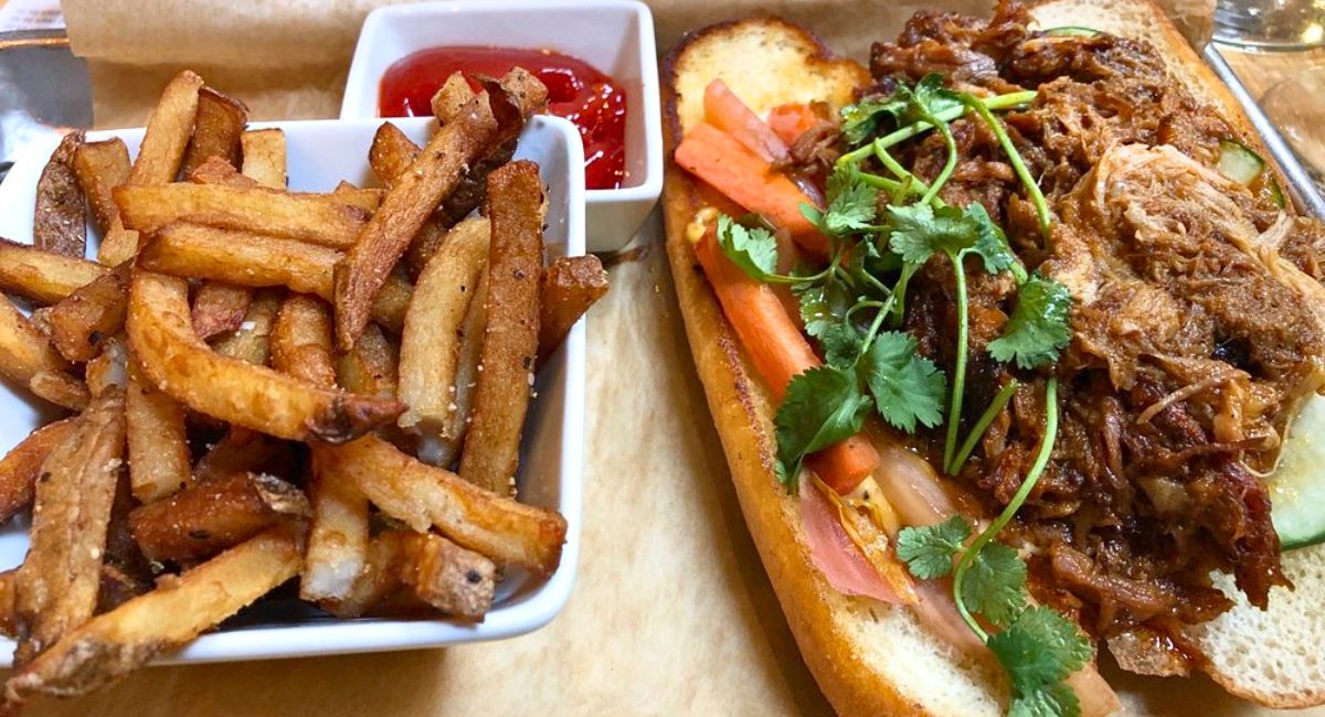 Bahn Mi Sandwich at Scratch Kitchen & Taproom in Apex, NC
