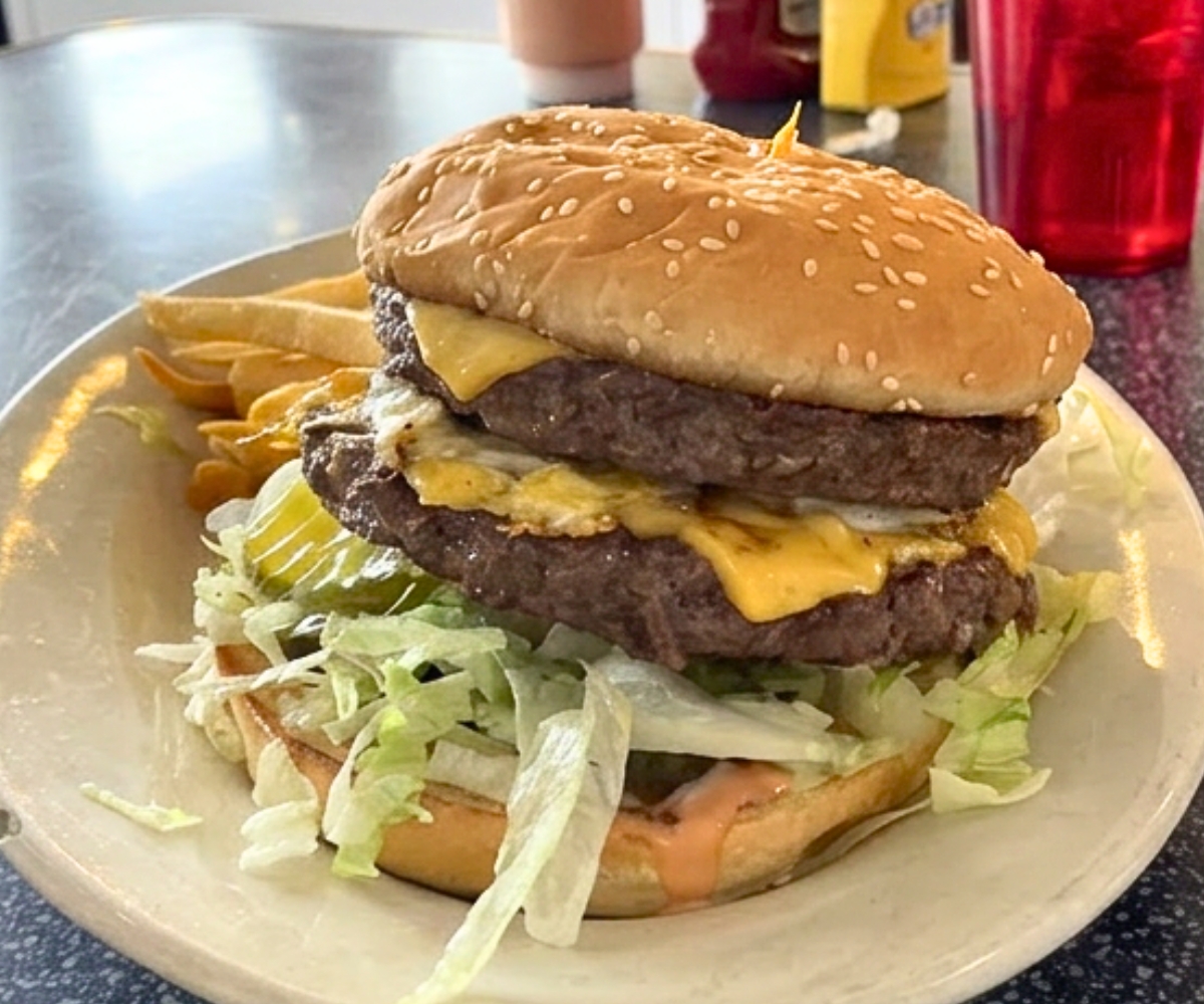 James Dean Burger at Broadway Burger Station in Rock Springs, Wyoming