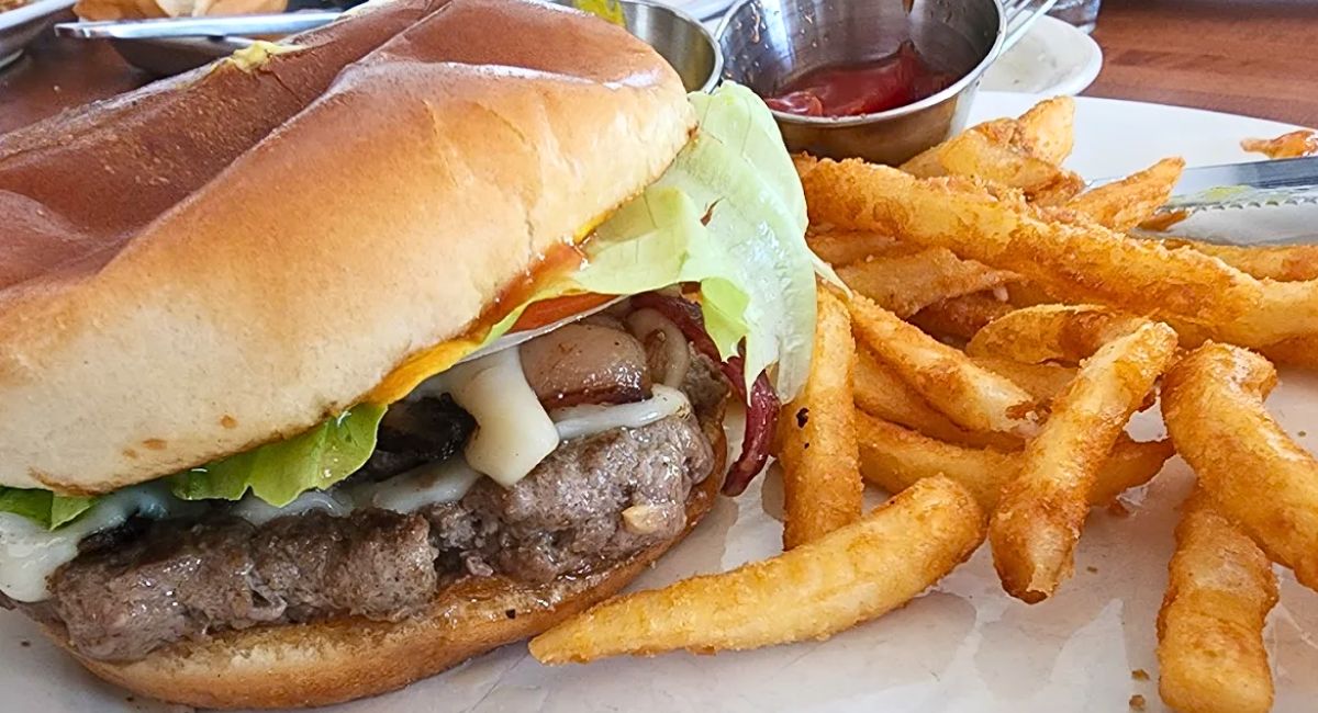 Wagyu Cheeseburger at at Table on 6th in Bentonville, Arkansas
