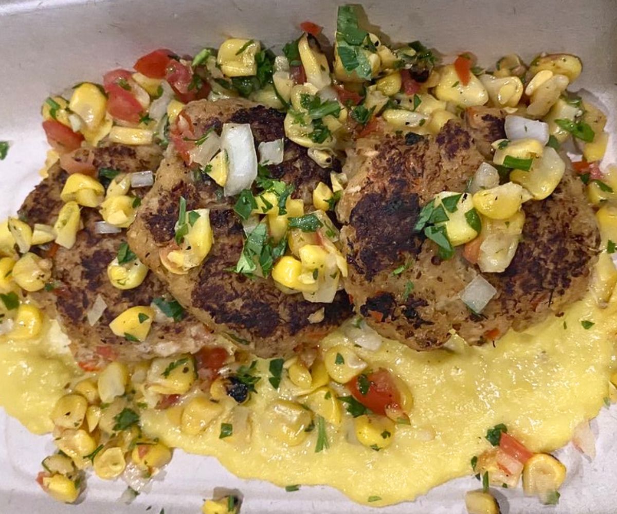 Crab Cakes at Roots Eatery in Maricopa, AZ