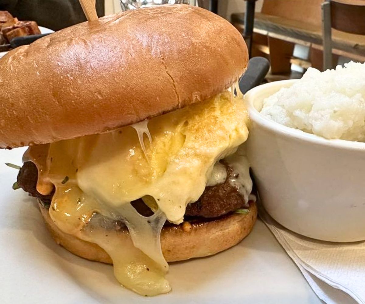 breakfast sandwich at Sneakers Bistro in Winooski, Vermont