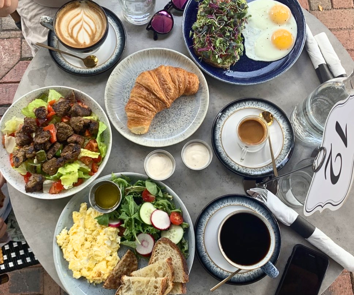 breakfast spread at The Order in South Orange, New Jersey