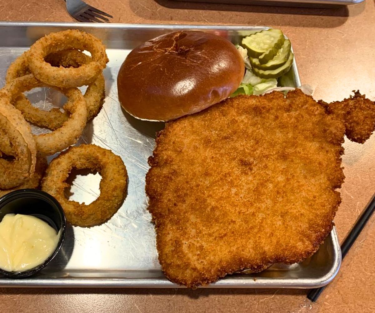 Pork Tenderloin Sandwich at Knub's Pub in Shawnee, KS