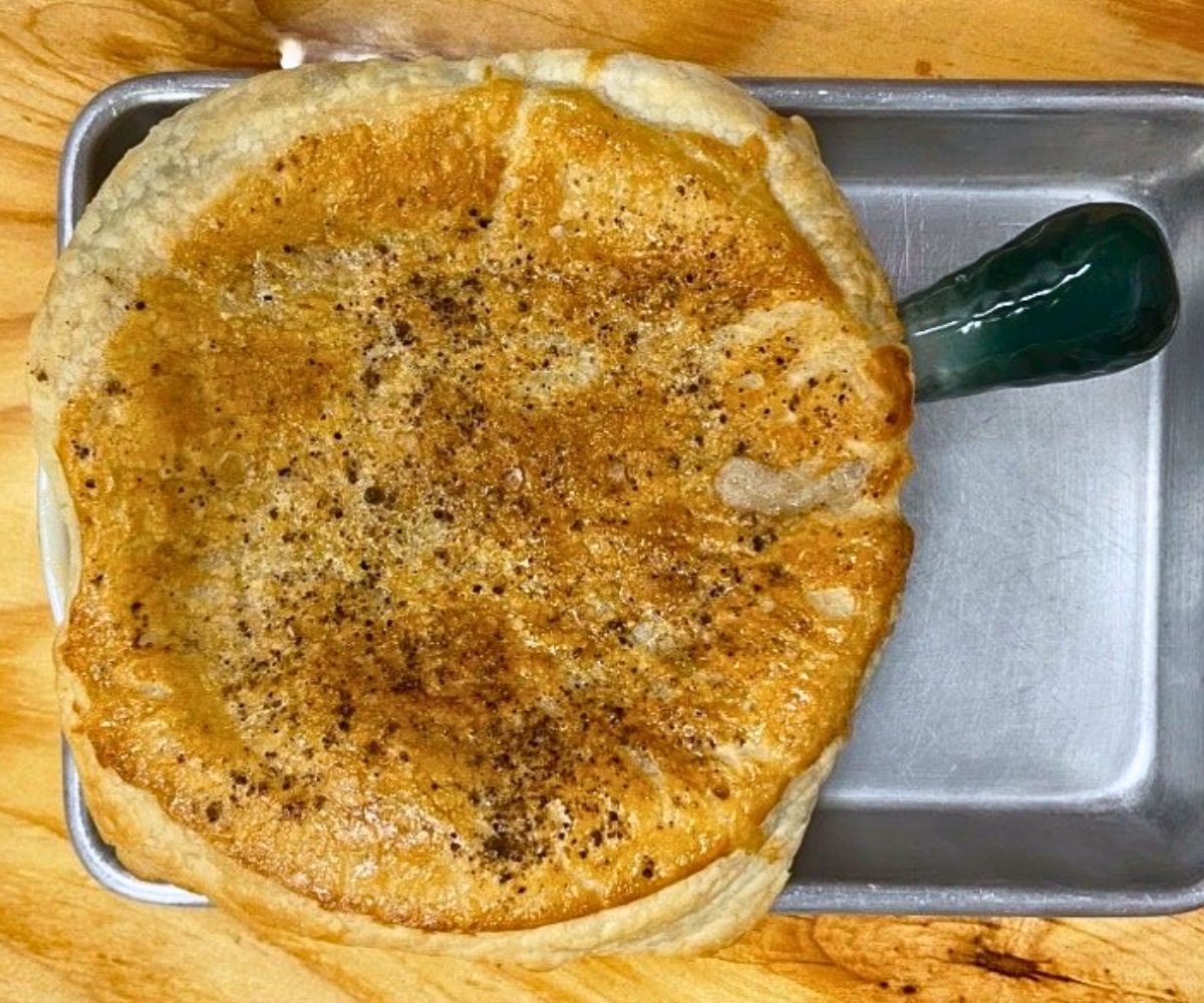 chicken pot pie at Roots Eatery in Maricopa, Arizona
