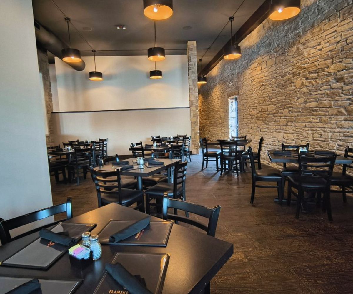 inside Flaming Grill in Maple Hill, KS