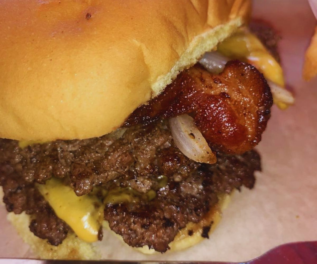 Jack Nolen’s - Triple Cheeseburger with Grilled Onions